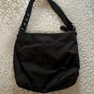 Black coach purse